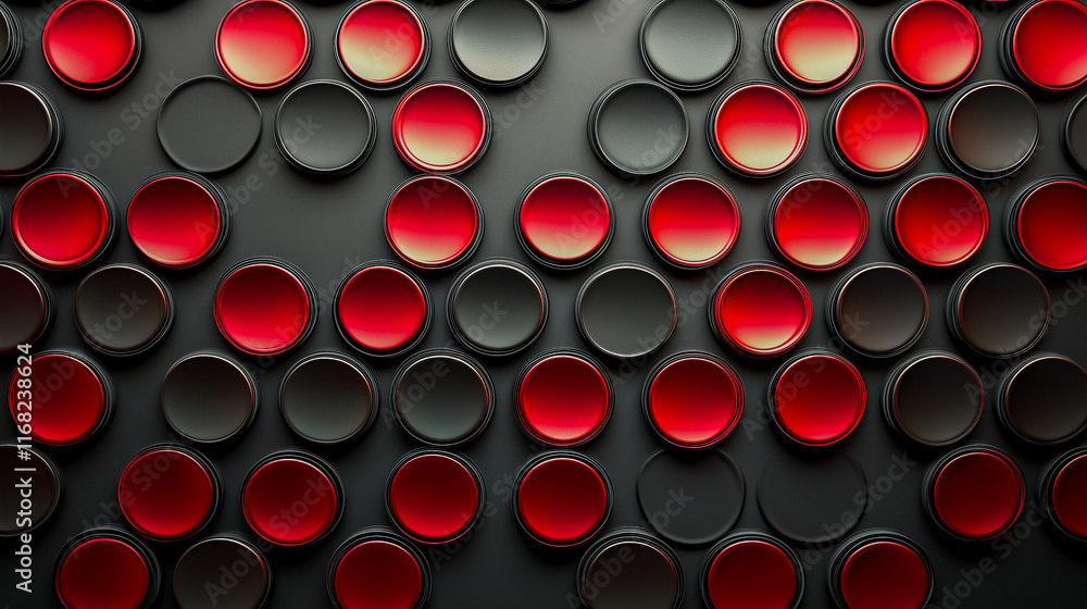 Modern technological background for design in red and black tones Modern technological background for design in red and black tones