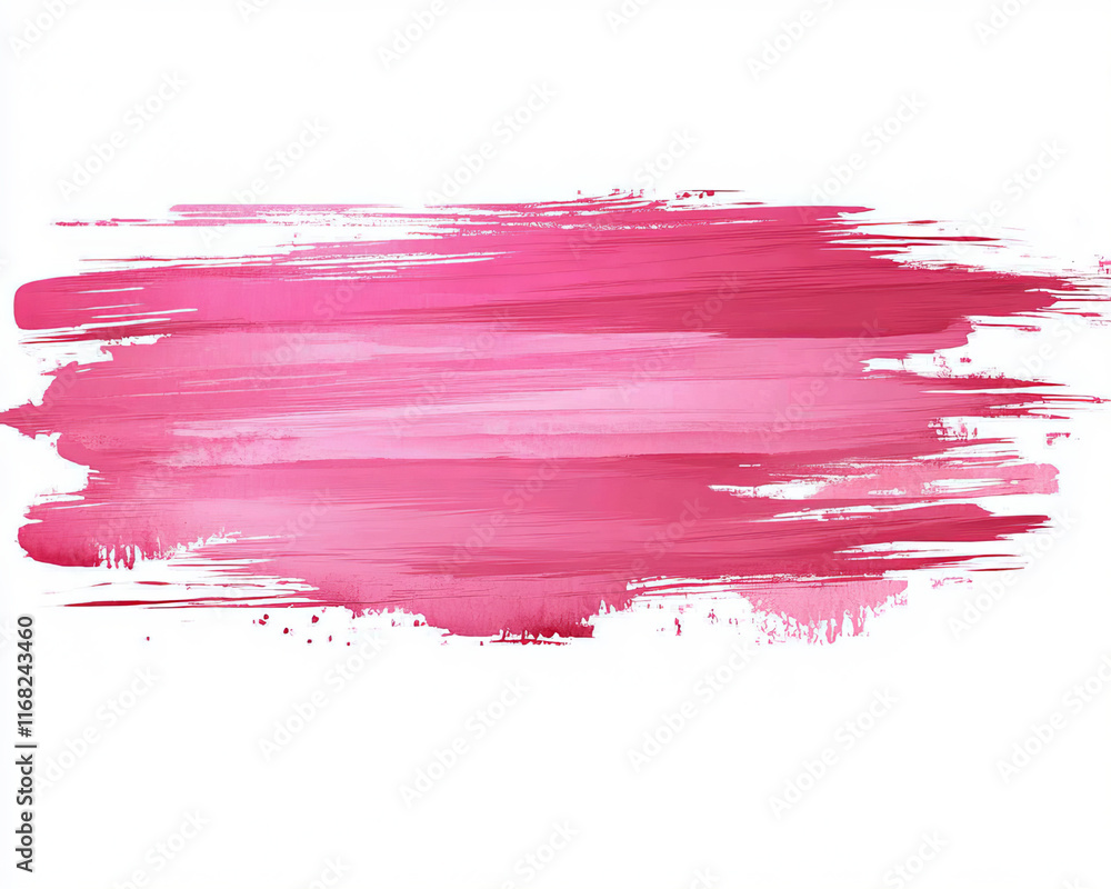 Abstract pink watercolor on white with pastel strokes offers a calming, artistic design, perfect for invitations or banners.