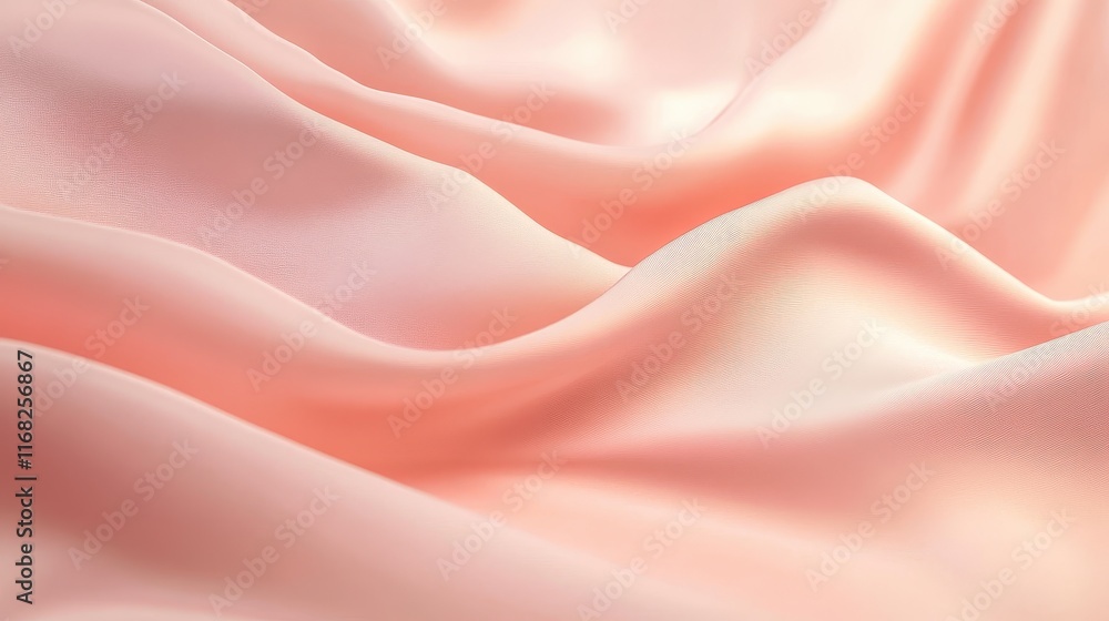 Obraz premium Soft pink and peach gradient background with subtle bokeh effects for a dreamy look