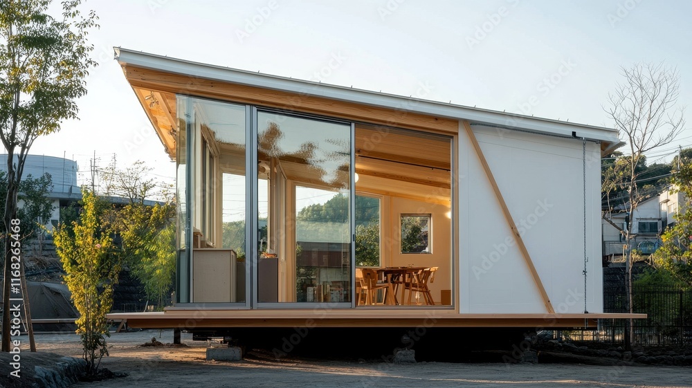 Fototapeta premium Temporary Shelters Providing Safety and Support in Earthquake-Affected Areas
