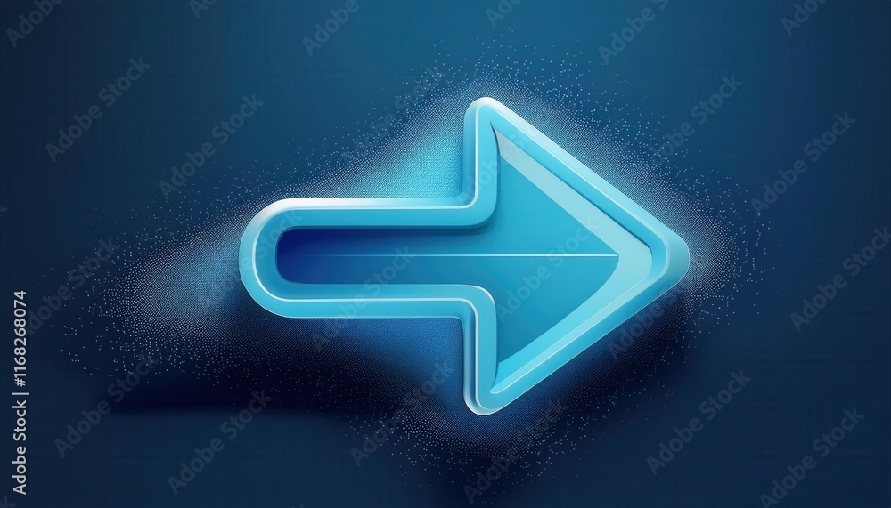 A vibrant blue arrow icon against a dark background, symbolizing direction and movement, with a subtle glowing effect. A vibrant blue arrow icon against a dark background, symbolizing direction and movement, with a subtle glowing effect.