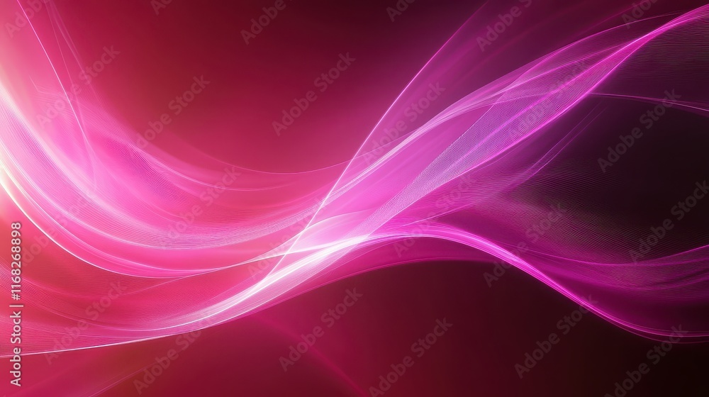 Abstract smooth lines in vibrant neon pink and purple creating a dynamic backdrop Abstract smooth lines in vibrant neon pink and purple creating a dynamic backdrop