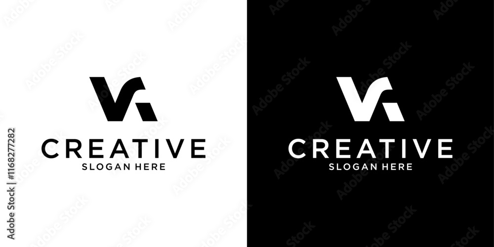 Initial VA or AV letter logo design vector Initial VA or AV letter logo design vector