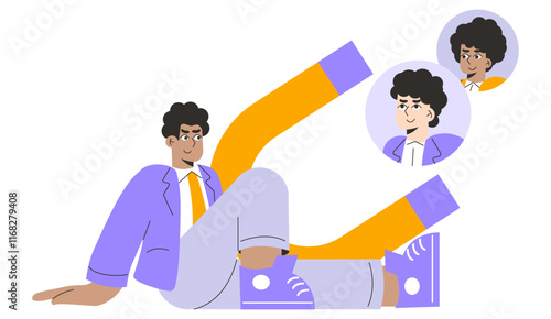 Businessman. Flat Vector Illustration