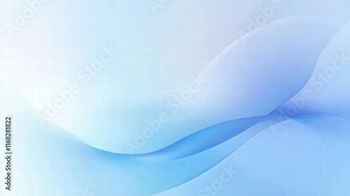 Soft blue abstract waves creating a serene and calming background. photo