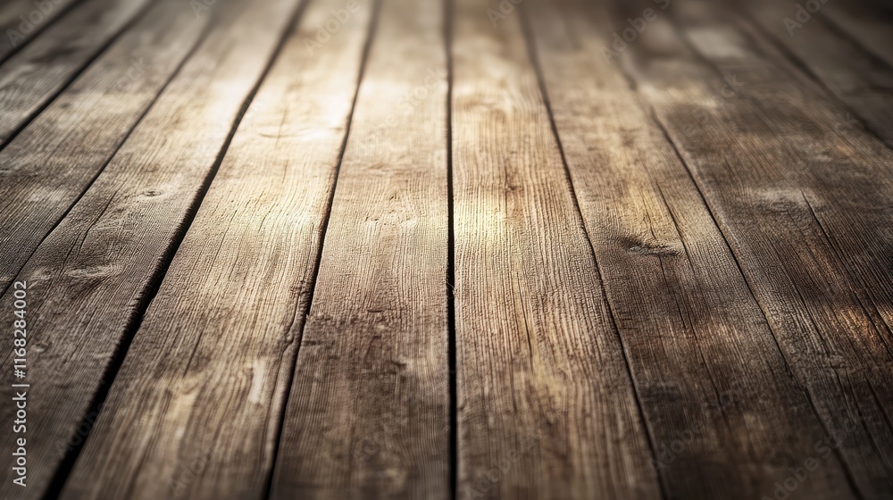 Wooden floorboards with a soft light reflection creating a cozy and inviting atmosphere Wooden floorboards with a soft light reflection creating a cozy and inviting atmosphere