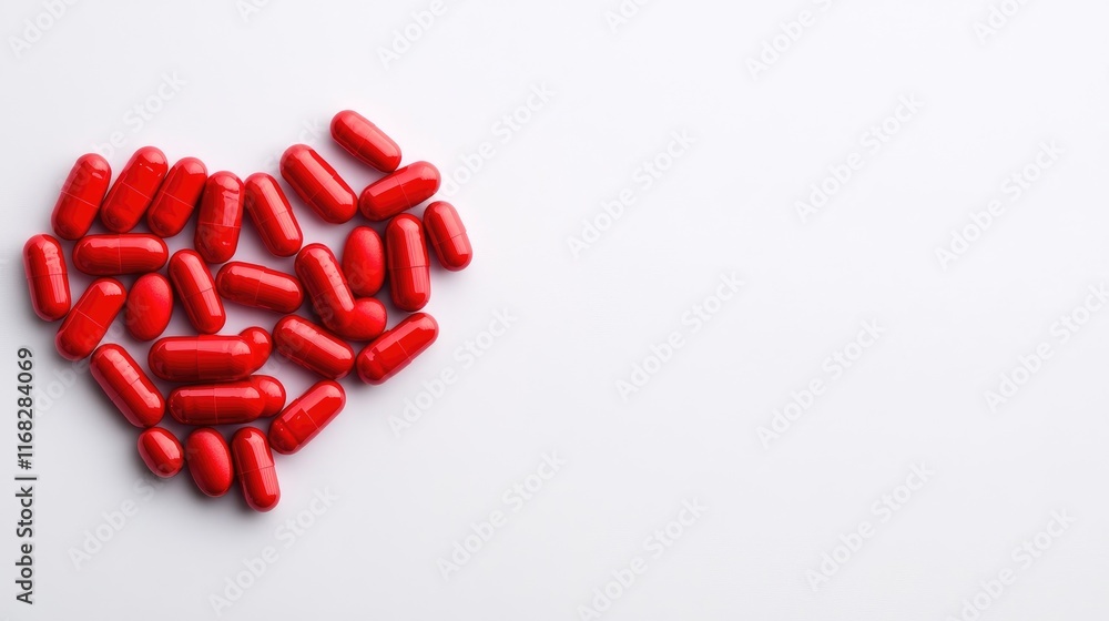 Creative World Map Made of Red Pills Representing Healthcare Creative World Map Made of Red Pills Representing Healthcare