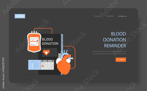 Blood Donor Day. Flat Vector Illustration