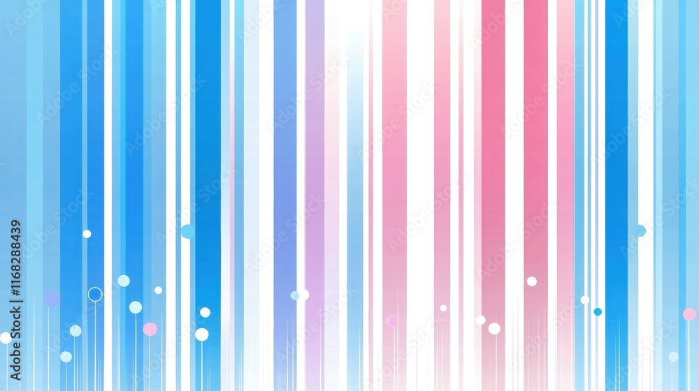 A vibrant abstract background with vertical stripes in blue, pink, and white, featuring circular accents. A vibrant abstract background with vertical stripes in blue, pink, and white, featuring circular accents.