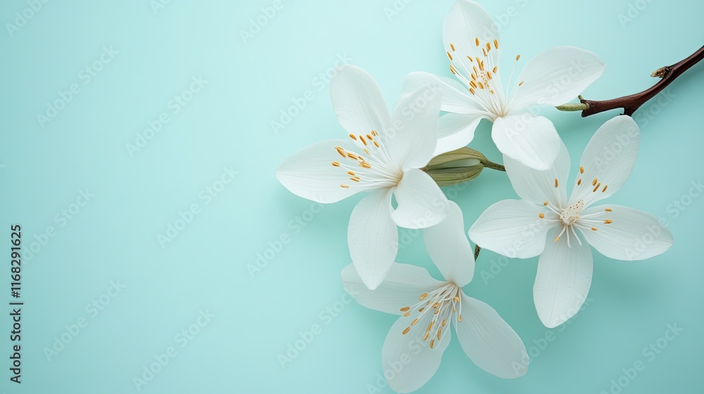 Obraz premium Cool light blue background with faint hints of white for a refreshing and airy appearance.