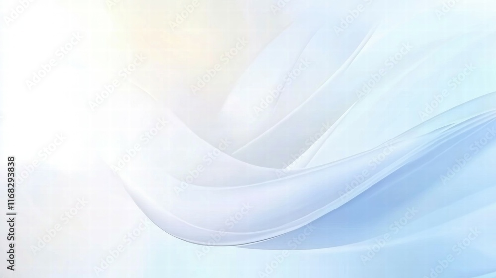 Naklejka premium A soft, abstract background featuring flowing, light-colored waves.