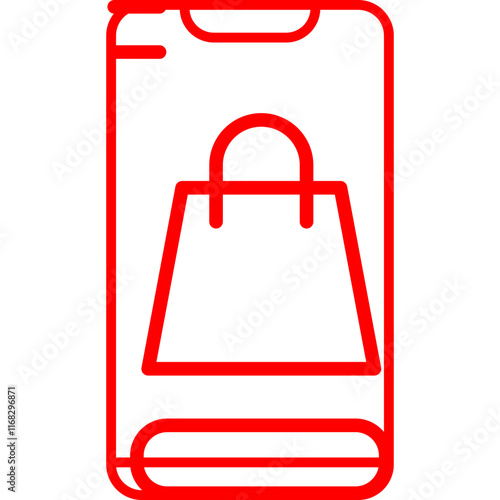 Mobile Banking icon single vector illustration