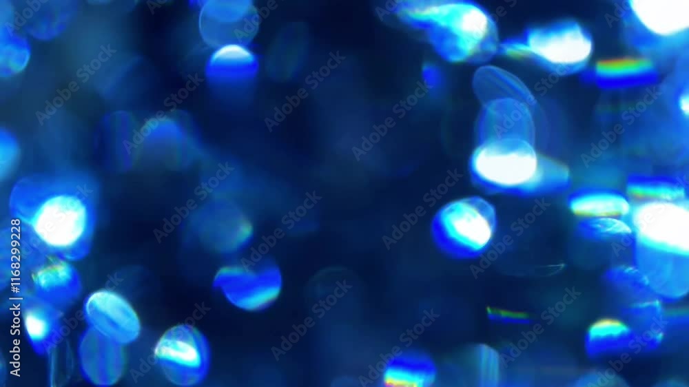 Beautiful abstract blue bokeh background with glowing and shining ...