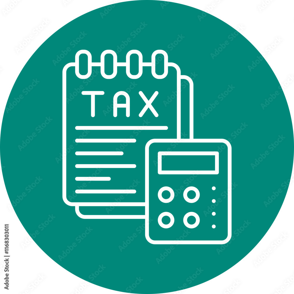 Tax icon single vector illustration Tax icon single vector illustration