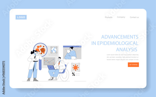 Causes Affecting Human Longevity. Flat Vector Illustration