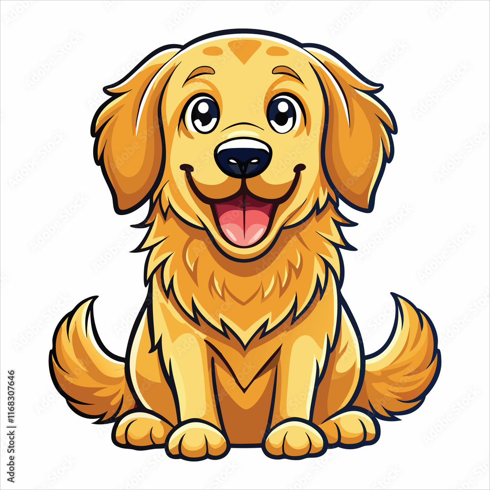 Fototapeta premium Cute Dog logo vector design.