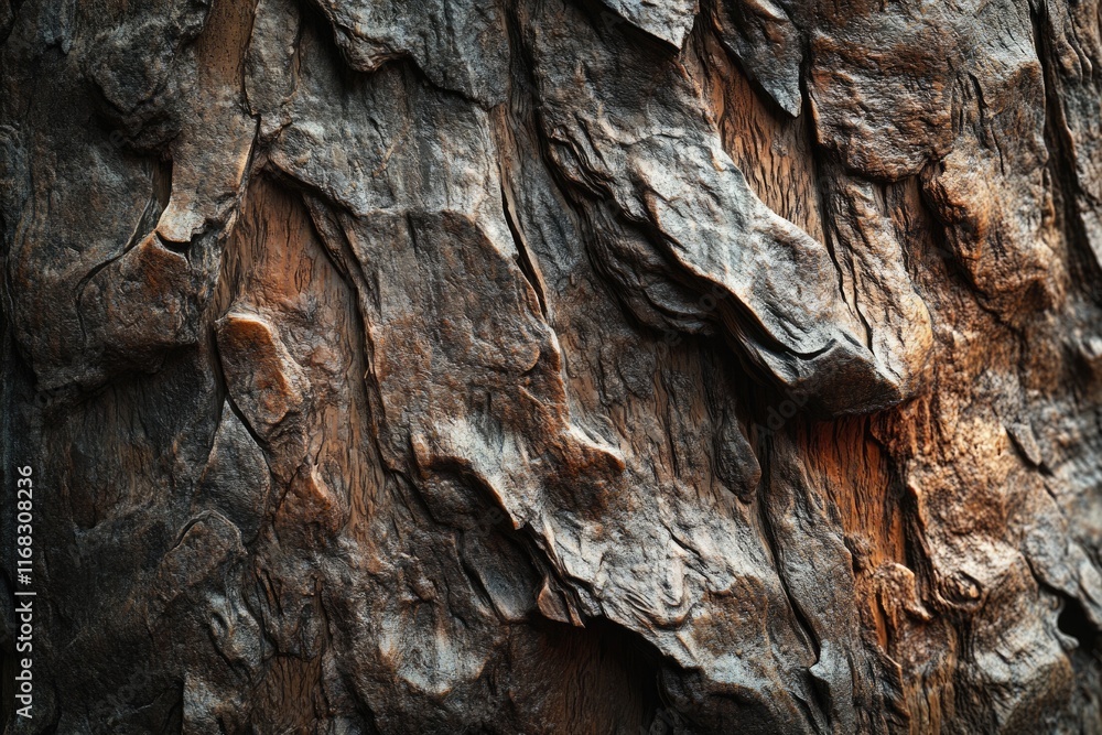 Close-up of rugged, textured tree bark, showcasing deep crevices and rich brown tones. Close-up of rugged, textured tree bark, showcasing deep crevices and rich brown tones.