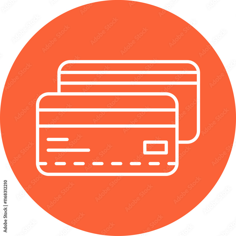 Credit Card icon single vector illustration Credit Card icon single vector illustration
