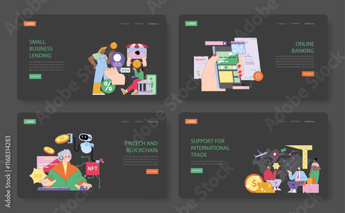 Banking. Flat Vector Illustration