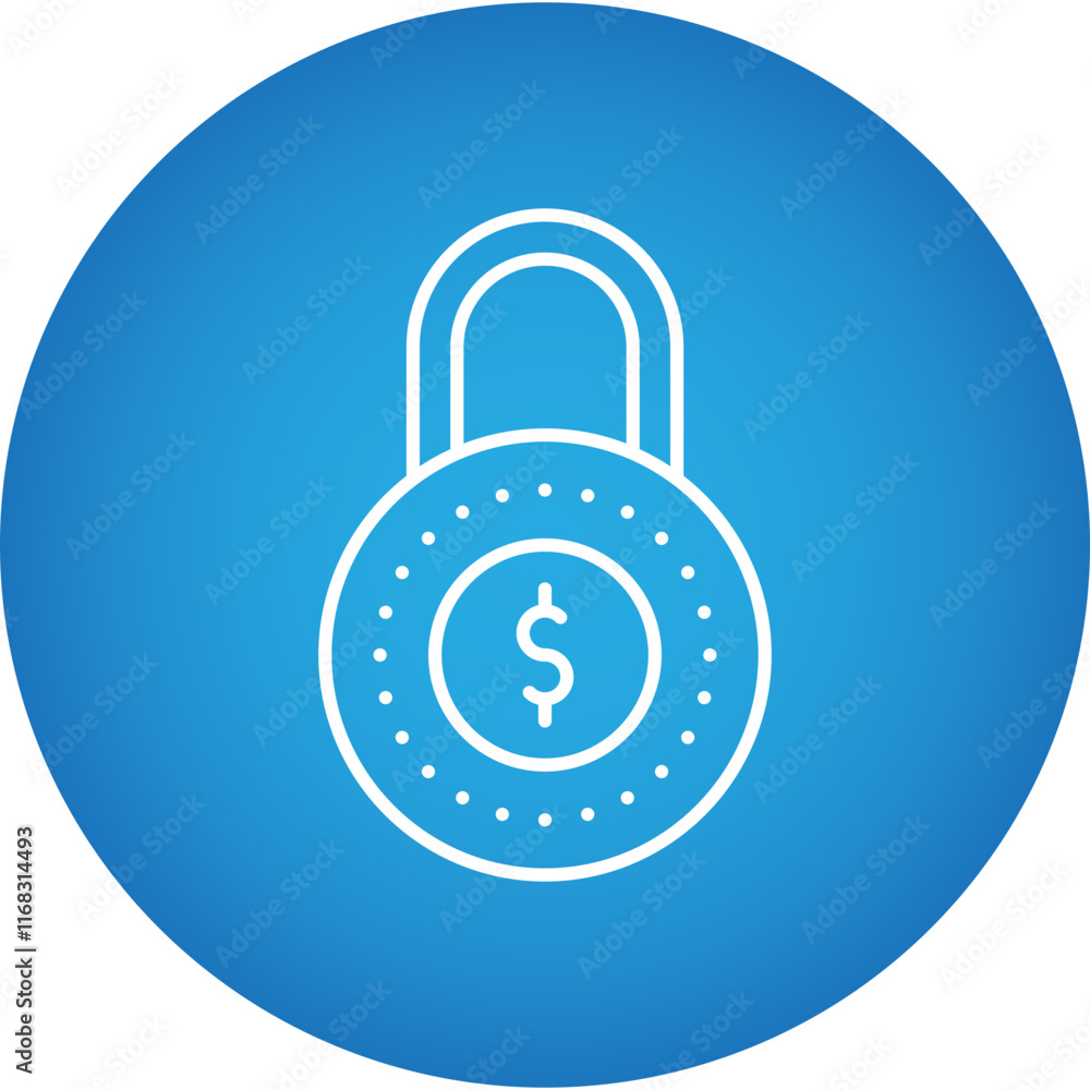 Secured Loan icon single vector illustration Secured Loan icon single vector illustration