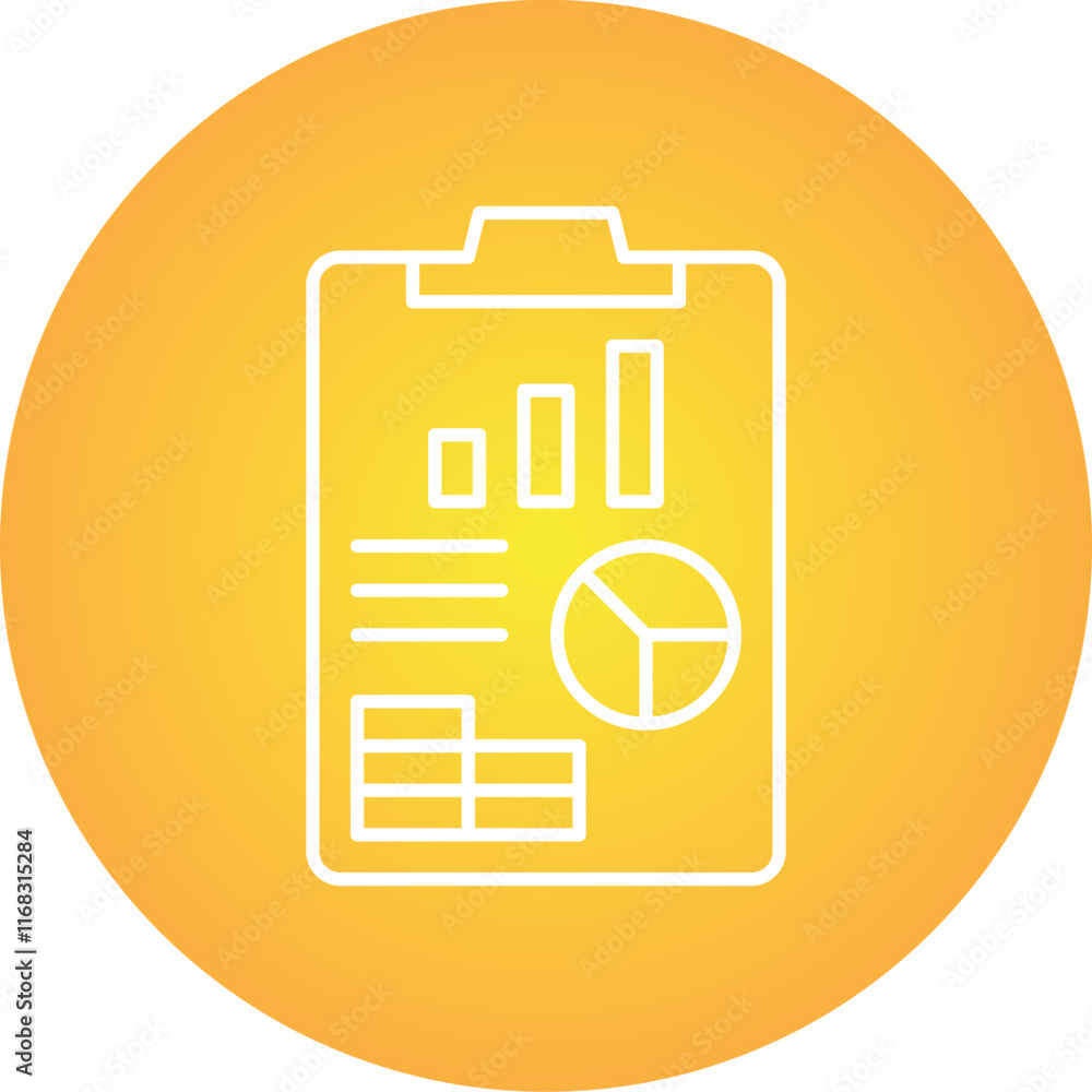 Financial Report icon single vector illustration Financial Report icon single vector illustration
