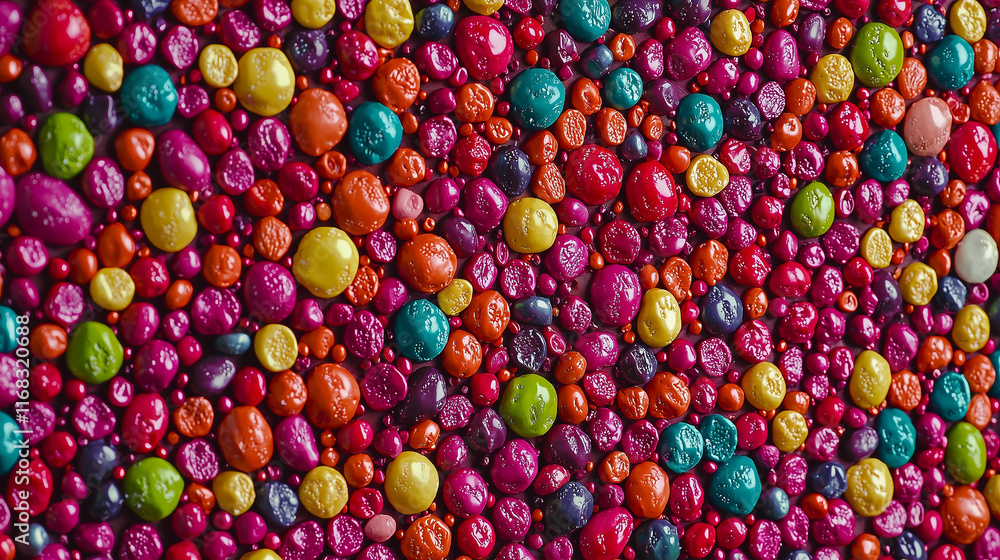 A playful and whimsical arrangement of colorful candies and sweets, forming a vibrant and eye-catching pattern across the frame, evoking fun, joy, and a sense of childhood nostalgia. A playful and whimsical arrangement of colorful candies and sweets, forming a vibrant and eye-catching pattern across the frame, evoking fun, joy, and a sense of childhood nostalgia.