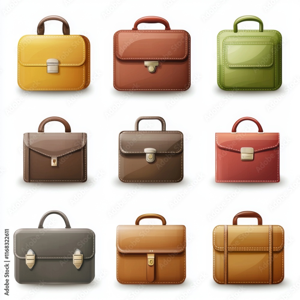 Various Stylish Briefcases and Bags in Different Colors and Designs for Professional Use Various Stylish Briefcases and Bags in Different Colors and Designs for Professional Use