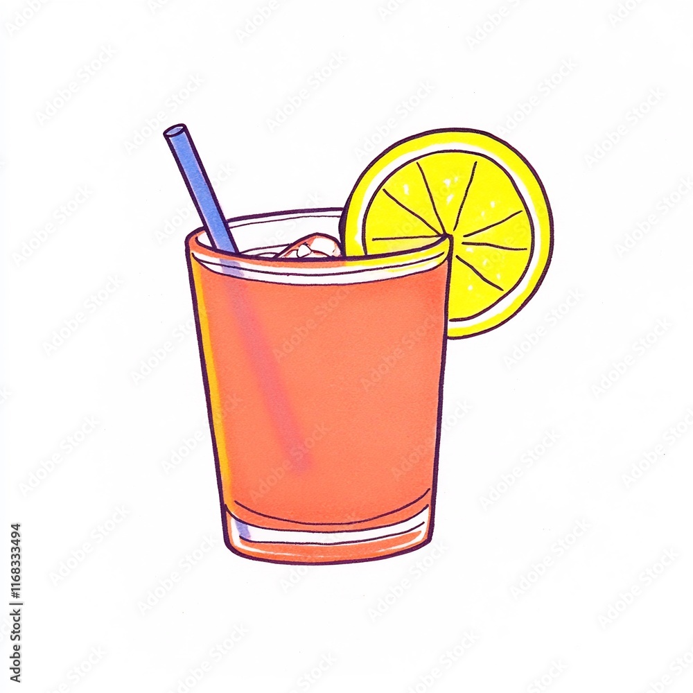 Vibrant Summer Iced Tea Illustration: Close-Up View of Refreshing Drink. AI Generated Vibrant Summer Iced Tea Illustration: Close-Up View of Refreshing Drink. AI Generated