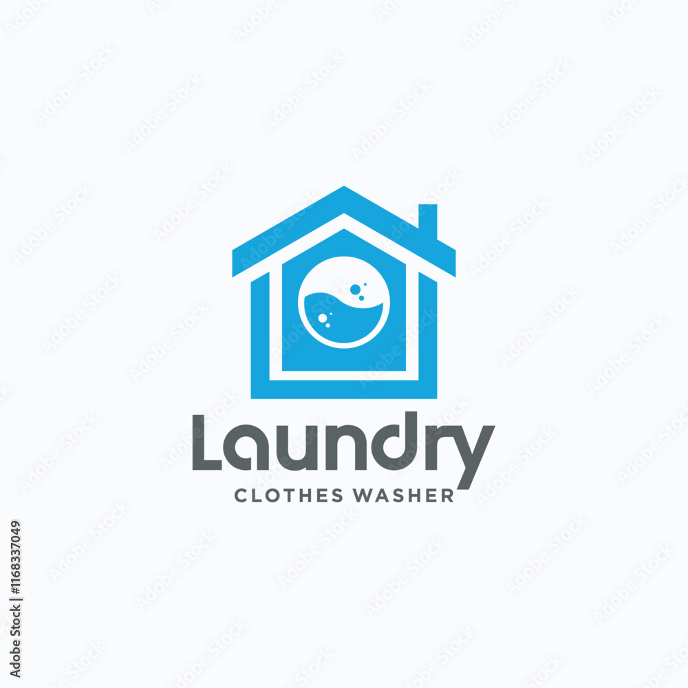 Laundry clothes company logo design concept, Vector Laundry Logo Laundry clothes company logo design concept, Vector Laundry Logo