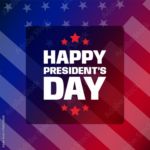 Happy Presidents Day United States Of America Design Background Illustration
