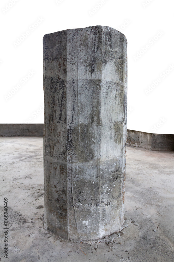 Concrete Pillar Construction for Creative Projects or Architecture