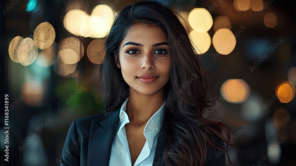 Portrait of a Confident Young Woman in a City Setting Portrait of a Confident Young Woman in a City Setting