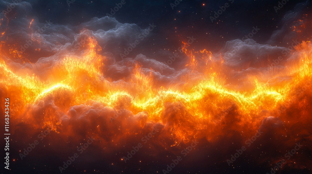 A burst of red energy on a black background. Modern design background A burst of red energy on a black background. Modern design background
