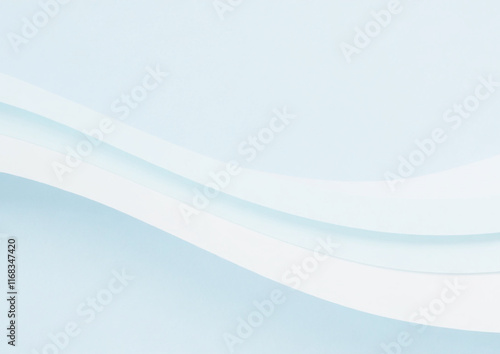水色のシンプルなウェーブ背景