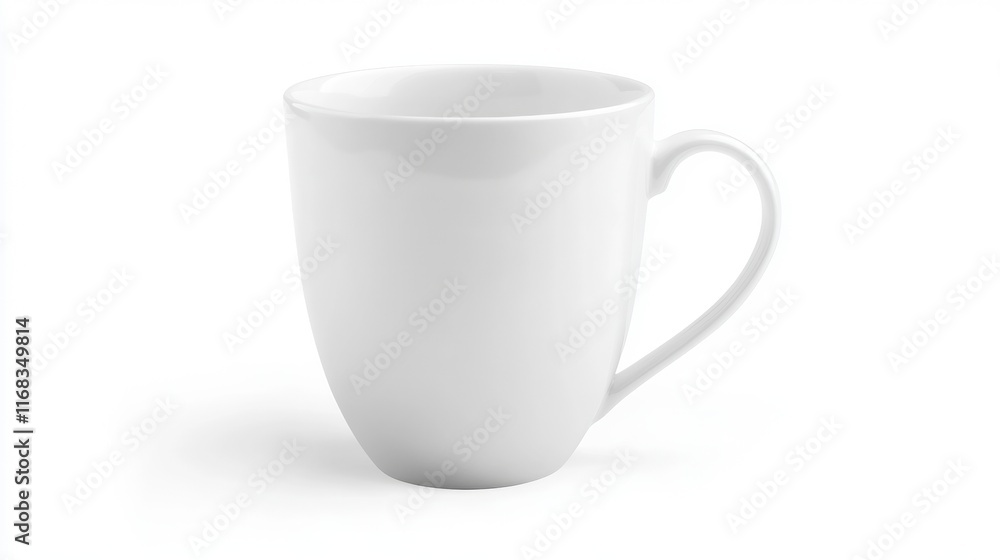 Blank mug mockup on white background Blank mug mockup on white background