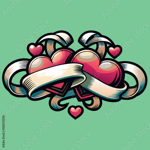 cuori tattoo 50's 02