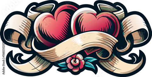 cuori tattoo 50's 01