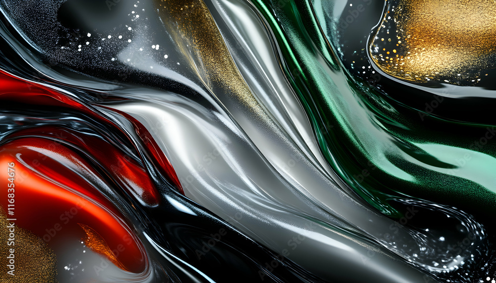 Abstract 3D Liquid Wave Background Abstract 3D Liquid Wave Background