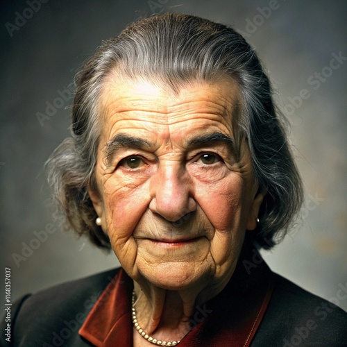 Realistic Portrait of Golda Meir