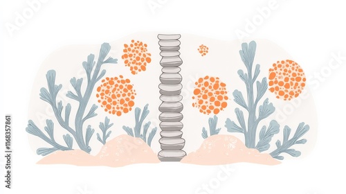 Genetic and Environmental Factors of Scoliosis Diagram photo