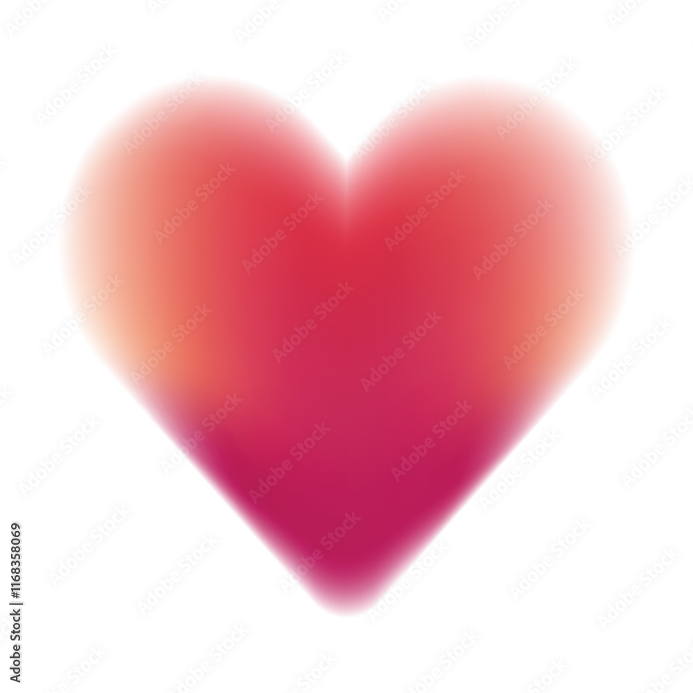 Beautiful red heart-shaped gradation Beautiful red heart-shaped gradation