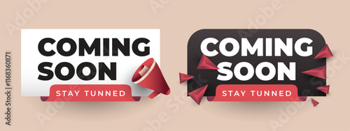 Coming soon text box template design