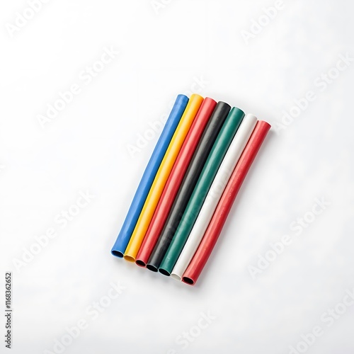 Heat Shrink Tube isolated on a white background photo