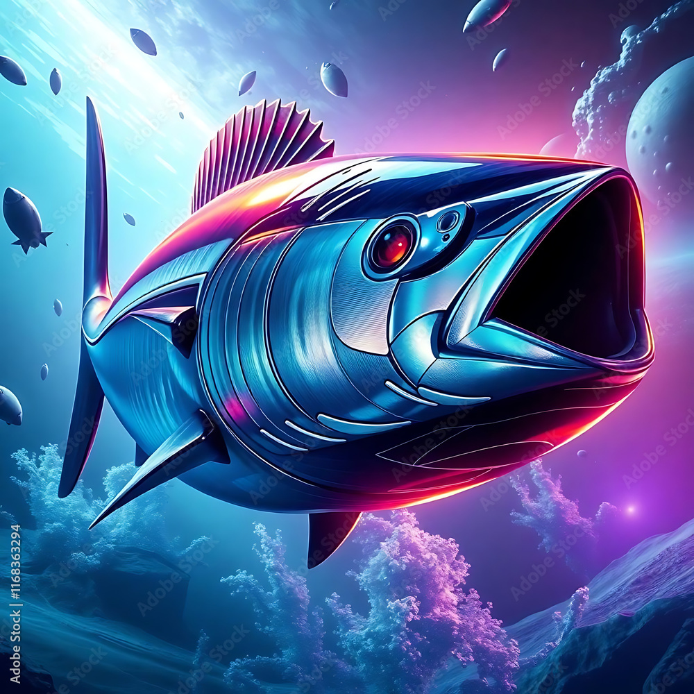 Obraz premium tuna fish in the water.