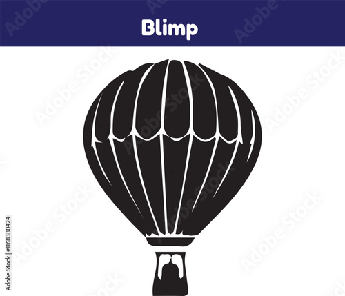Blimp icon vector design templates simple and modern concept
