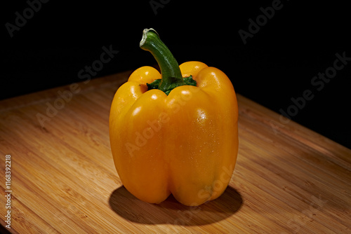 Fresh vegetables for cooking or eating raw photographed against a dark background