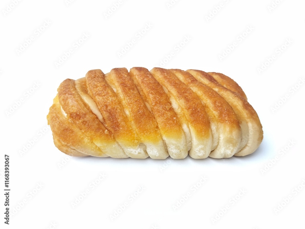croissant or Toast bread isolated on white background croissant or Toast bread isolated on white background
