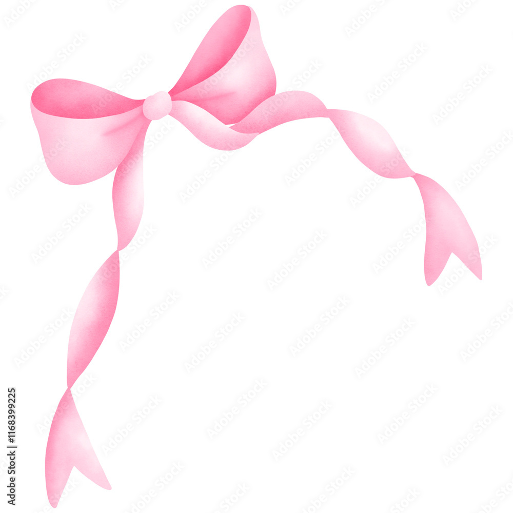 Watercolor Pink Ribbon Clipart Collection Watercolor Pink Ribbon Clipart Collection