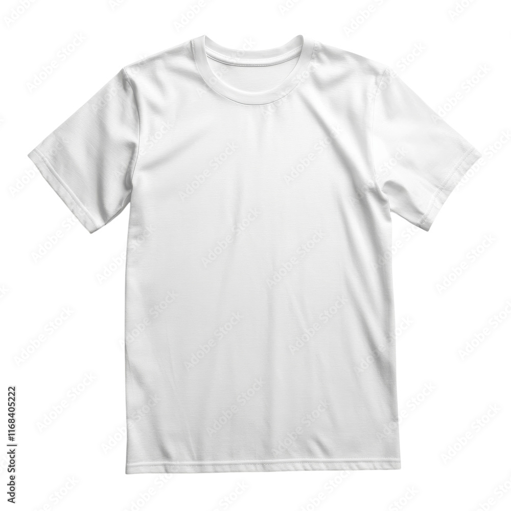Stylish White T-Shirt Mockup for Branding and Promotions on transparent background Stylish White T-Shirt Mockup for Branding and Promotions on transparent background