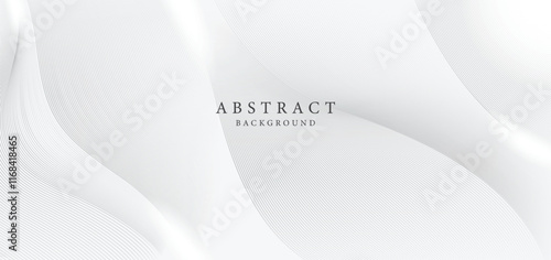 Abstract background design with diagonal line pattern in grey color. Vector white horizontal template for business banner, formal invitation backdrop, luxury voucher, prestigious gift certificate